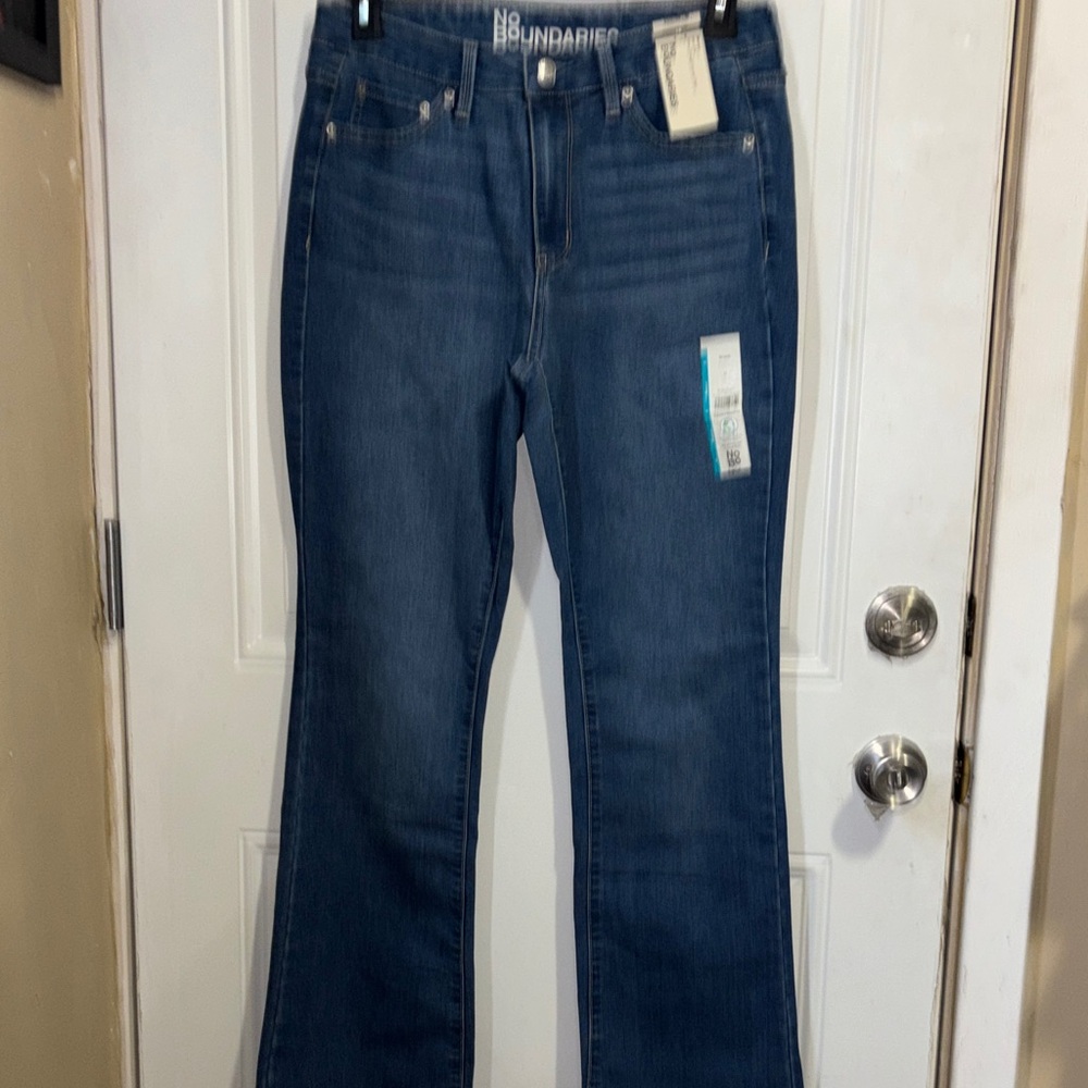 No Boundaries Women’s Dark Blue Wide Leg Jeans